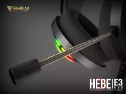 Gamdias геймърски слушалки Gaming Heaphones - HEBE E3 RGB - 50mm