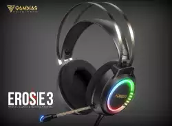 Gamdias геймърски слушалки Gaming Heaphones - EROS E3 RGB - 50mm