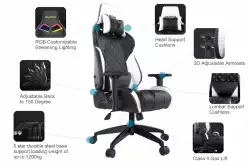 Gamdias геймърски стол Gaming Chair - ACHILLES E1-L Blue RGB