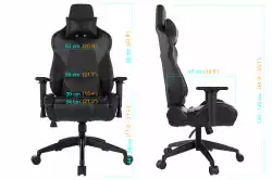 Gamdias геймърски стол Gaming Chair - ACHILLES E1-L Red RGB