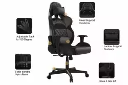 Gamdias геймърски стол Gaming Chair - ZELUS E1 L Black