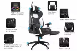 Gamdias геймърски стол Gaming Chair - ACHILLES P1-L RGB Black/Red