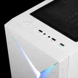 Gamdias кутия Case ATX - ARGUS E4 Elite White - RGB, Tempered Glass