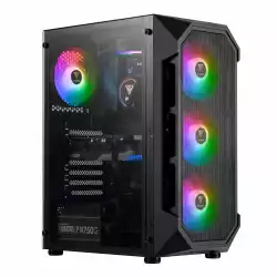 Gamdias кутия Case ATX - AURA GC1 - aRGB, Tempered Glass