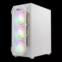 Gamdias кутия Case ATX - AURA GC1 Elite White - Mesh, RGB, Tempered Glass