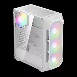 Gamdias кутия Case ATX - AURA GC1 Elite White - Mesh, RGB, Tempered Glass