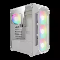 Gamdias кутия Case ATX - AURA GC1 Elite White - Mesh, RGB, Tempered Glass