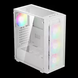 Gamdias кутия Case ATX - AURA GC2 Elite White - Mesh, RGB, Tempered Glass