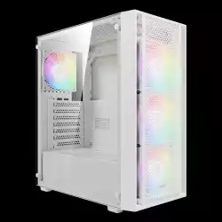 Gamdias кутия Case ATX - AURA GC2 Elite White - Mesh, RGB, Tempered Glass