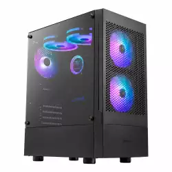 Gamdias кутия Case ATX - TALOS E3 MESH - aRGB, Tempered Glass