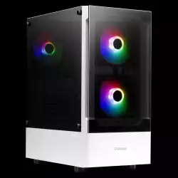 Gamdias кутия Case ATX - TALOS E3 White - aRGB, Tempered Glass