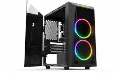 Gamdias Кутия Case mATX - Talos E1 - Addressable RGB, Tempered glass