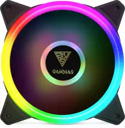 Gamdias вентилатор Fan 120mm aRGB - AEOLUS M2-1201 - Trio RGB rings