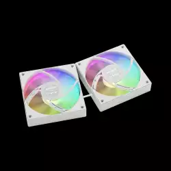 Gamdias водно охлаждане Water Cooling 120mm - AURA GL120 v2 White, aRGB