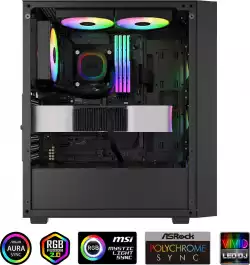 Gamdias водно охлаждане Water Cooling 120mm - AURA GL120 v2 Black - aRGB