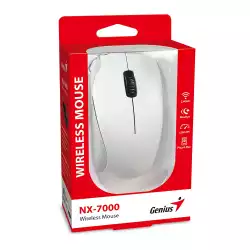 Genius безжична мишка Wireless Mouse - NX-7000 White - 2.4GHz