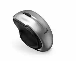 Genius безжина безшумна мишка Mouse Wireless Silent - Ergo 8200S Silver - Silent, 2.4GHz, USB-C receiver