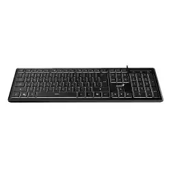Genius клавиатура кирилизирана Keyboard SlimStar 820 Black  - AI, Illuminated, Slim, BG, USB