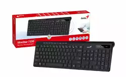 Genius клавиатура кирилизирана безжична Wireless Slim Keyboard SlimStar 7230 Black - AI, BG, 2.4Ghz