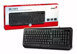 Genius клавиатура кирилизирана Smart Keyboard KB-118 II Black - AI, BG Layout, USB