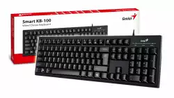 Genius клавиатура кирилизирана Smart Keyboard KB-100 Black - AI, BG Layout, USB