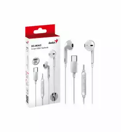 Genius слушалки тапи In-ear Earbuds HS-M365 - USB-C, White