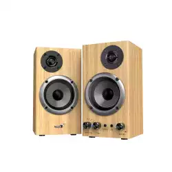 Genius тонколони Speakers 2.0 - SP-HF520BT - 20W RMS, Bluetooth, 3D Surround, Pine Wood