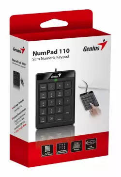 Genius цифрова клавиатура кийпад Keypad USB NumPad 110