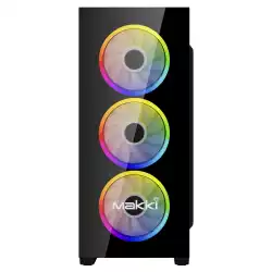 Makki кутия за компютър Case ATX A72 aRGB - Remote/4 Fans