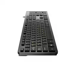 Makki нископрофилна кирилизирана клавиатура Keyboard USB BG - Low profile Chocolate - KB-C14 Black