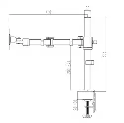 Makki Стойка за монитор Monitor Mount - B1 Black - 1 Monitor - MA-B1-BK