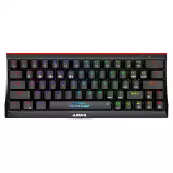 Marvo безжична механична геймърска клавиатура Wireless Gaming Mechanical keyboard KG962W - Bluetooth 5.0, 63 keys