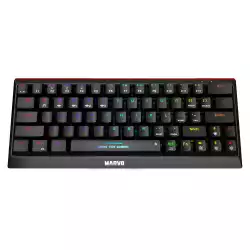 Marvo безжична механична геймърска клавиатура Wireless Gaming Mechanical keyboard KG962W - Bluetooth 5.0, 63 keys