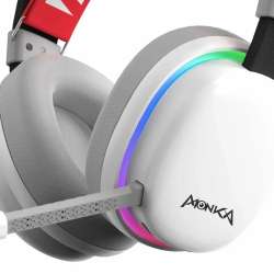 Marvo безжични геймърски слушалки Gaming Headphones Monka Echo RS - Bluetooth, 2.4G, RGB - MARVO-HG9070W