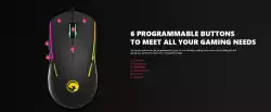 Marvo геймърска мишка Gaming Mouse G924 RGB - 10000dpi, 1000Hz, programmable