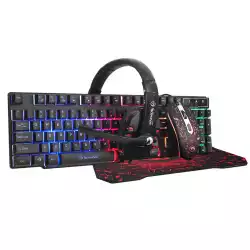 Marvo Геймърски комплект Gaming COMBO CM370 4-in-1 - Keyboard, Mouse, Headset, Mousepad - MARVO-CM370