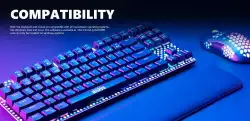 Marvo Геймърски комплект Gaming COMBO CM373 Blue Switches 2-in-1 - Mechanical Keyboard TKL, Mouse