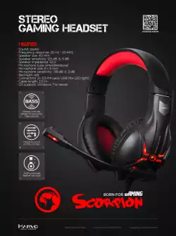 Marvo геймърски слушалки Gaming Headphones HG8928 - PC&Consoles / Backlight