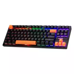 Marvo механична геймърска клавиатура Gaming Mechanical keyboard 87 keys, Orange caps TKL - KG901C