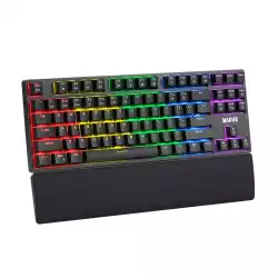 Marvo механична клавиатура Gaming Mechanical Keyboard KG947 - Blue switches, TKL, Wristpad