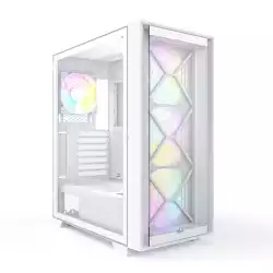 Montech кутия AIR 1000 PREMIUM, Mid-tower Case, TG, 2 Front Panels, 4x120mm ARGB Fans, White