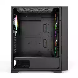 Montech кутия AIR 1000 PREMIUM, Mid-tower Case, TG, 2 Front Panels, 4x120mm ARGB Fans, Black