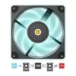 Montech вентилатор METAL 120 PWM, Fan 120mm, PWM