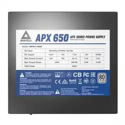Montech захранване PSU 650W - APX - 80 Plus White