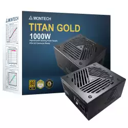 Montech захранване TITAN GOLD 1000, PSU ATX3.0, 80 Plus Gold, Cybernetics Gold, Full Modular