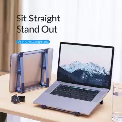 Orico алуминиева поставка за лаптоп Laptop Stand - Aluminum, Grey, up to 15.6" - MA13-GY