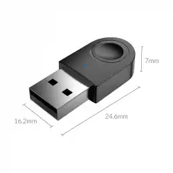 Orico блутут адаптер Bluetooth 5.0 USB adapter, black - BTA-608-BK