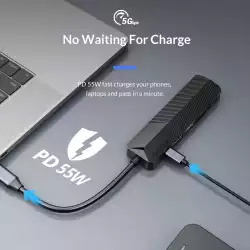 Orico докинг станция Docking Station Type-C 4-in-1 Power Distribution 55W - MDK-4P Black - HDMI, Type-C x 1, USB3.0 x1, USB2.0 x1