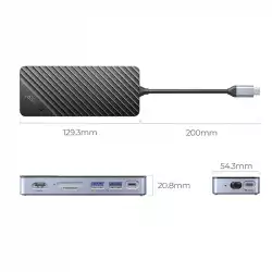 Orico докинг станция Portable Docking station M.2 SATA/NVMe - HDMI, USB3.2-A x 2, USB-C (10Gbps) x 1,USB-C (PD100W), SD/TF - OM28P-G2-BK