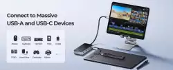 Orico докинг станция Portable Docking station M.2 SATA/NVMe - HDMI, USB3.2-A x 2, USB-C (10Gbps) x 1,USB-C (PD100W), SD/TF - OM28P-G2-BK